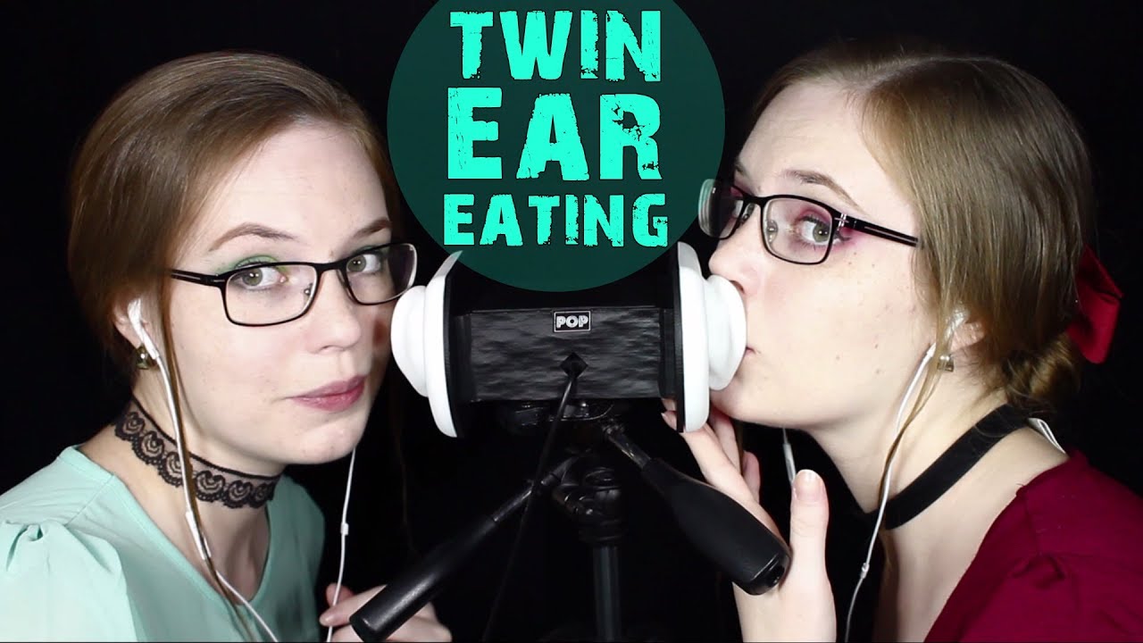 FINALLY ASMR Twin Ear Eating Breathy Mouth Sounds ASMRHD