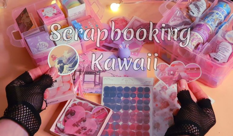 💜 Material para iniciar Scrapbooking Kawaii |  Voz Kawaii Natural |TicoTico ASMR