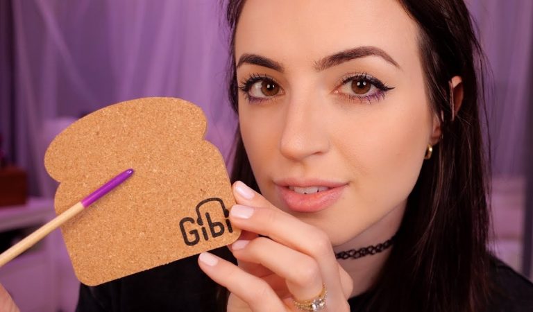 Gibi ASMR Toaster Coaster Cork Tapping, Tracing, Scratching & Unboxing