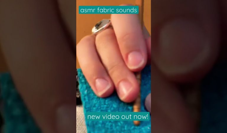 fabric sounds and whispering asmr