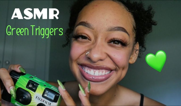 ASMR | giving you tingles with green triggers 💚✨