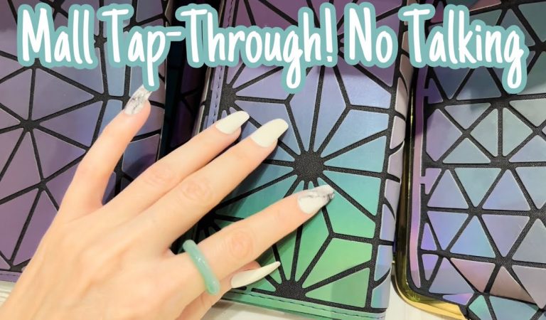 ASMR * Mall Tap-Through! * Fast Tapping & Scratching * Mall Sounds * No Talking