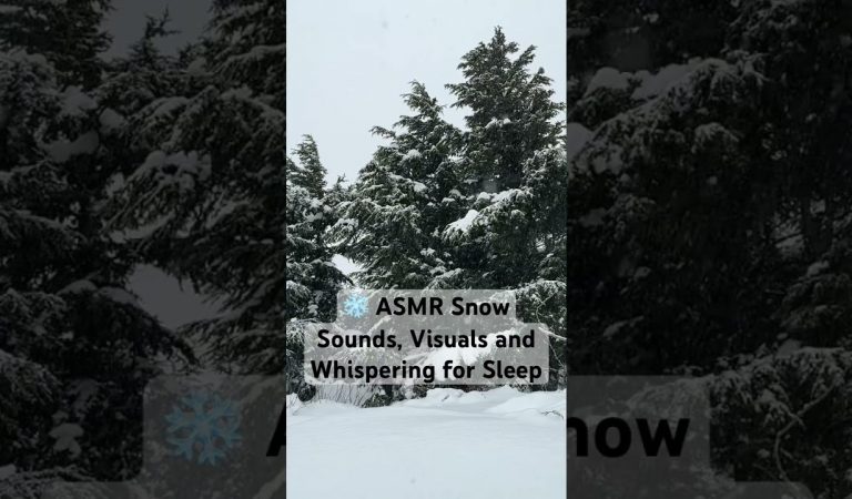 ❄️ ASMR Snow Sounds, Visuals and Whispering for Sleep and Relaxation