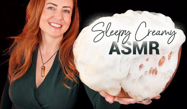 Crackly Creamy ASMR ✨ Sleepy Triggers ✨ Foam, Cream, Mousse, Soft Speaking
