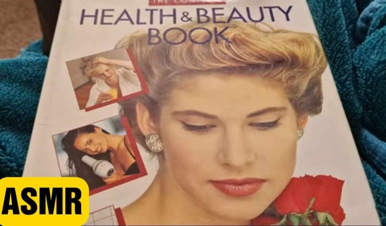 #asmr  Retro 90’s Make Up Book — Page Turning, Whispering, Tracing, Tapping ….